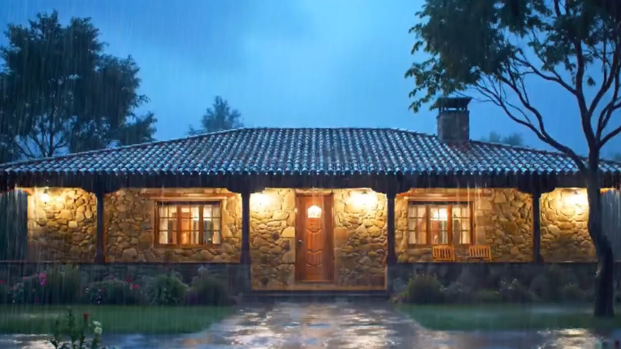 Long Continuous Rain Shower in a Quiet Forest Landscape | Real Outdoor Rain Sounds for Sleeping