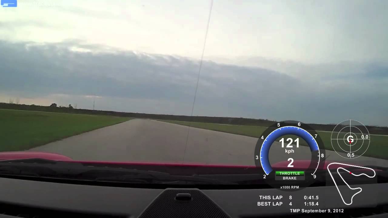Toronto Motorsport Park in a Porsche 997 GT3 (1:18.3 lap time)