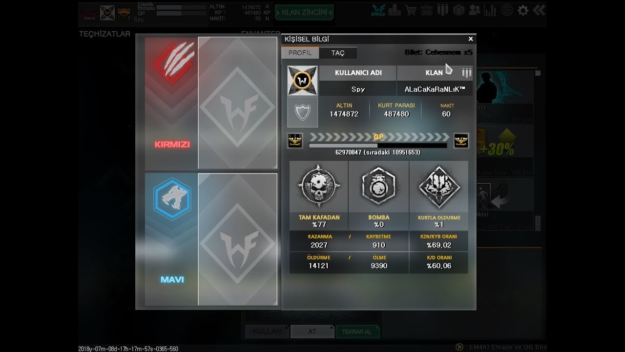 Efsane 3 Harfli Spy İsmi Wolfteam Envanter