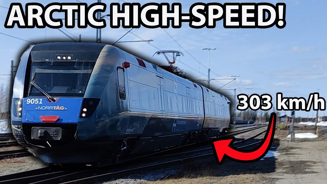 Trip on Sweden's FASTEST HIGH-SPEED train, which is in the ARCTIC!