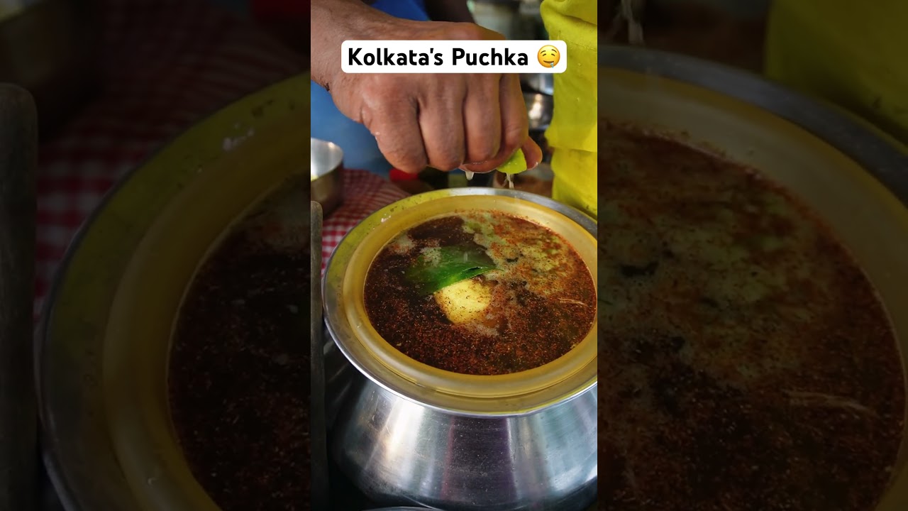 Kolkata Ka Famous Puchka ❤️ #shorts #streetfood #kolkata