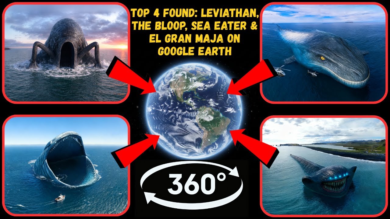 360° - Found Sea Monsters on Google Earth: Leviathan, The Bloop, Sea Eater & El Gran Maja!