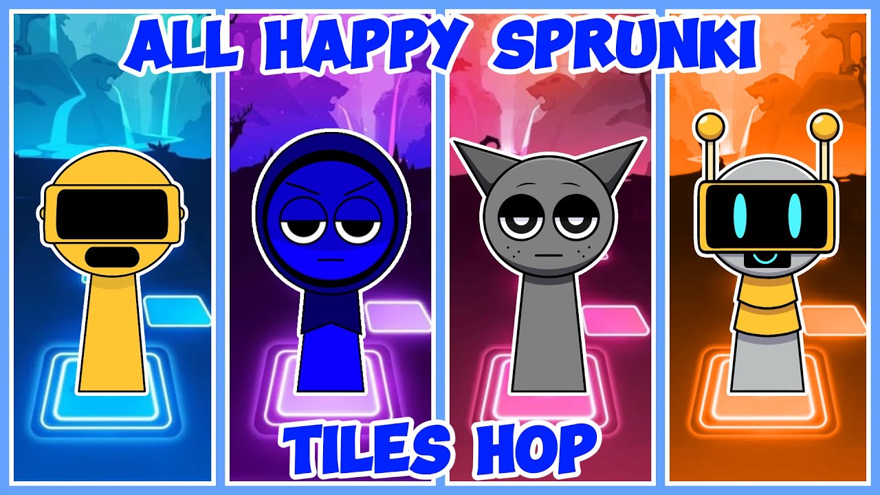 ALL HAPPY SPRUNKI - Tiles Hop 🎶🔥 #048