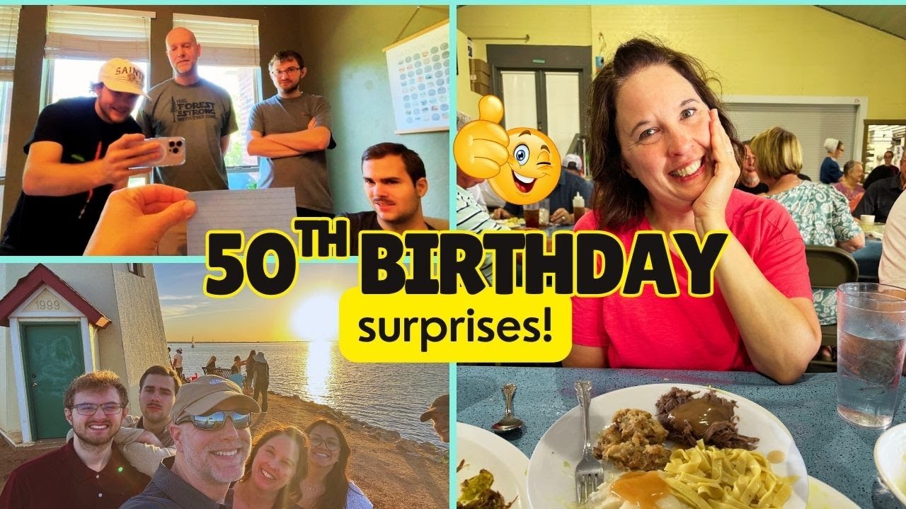 50th Birthday Surprises! The last surprise is the BEST! #50thbirthday  #amishcountry #family