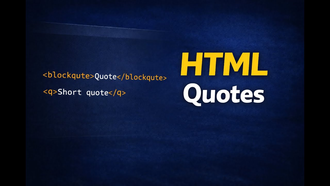 HTML Quotation & Citation Elements Explained in Bengali | blockquote, q, abbr, cite, bdo