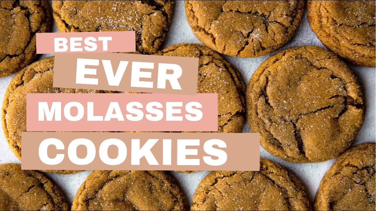 the best ever, soft molasses cookies
