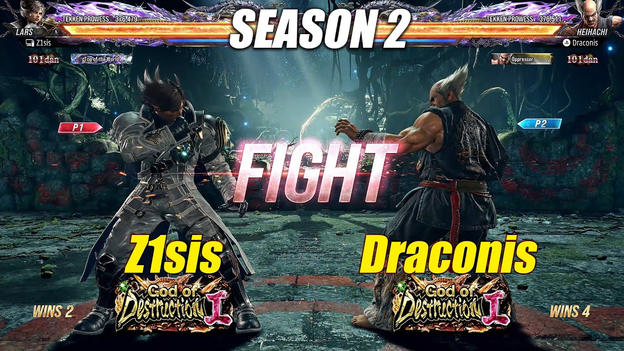 TEKKEN 8 &bull; Lars (Z1sis) vs Heihachi (Draconis) &bull; Gameplay 249 [ SEASON 2 ] Online Rank Match