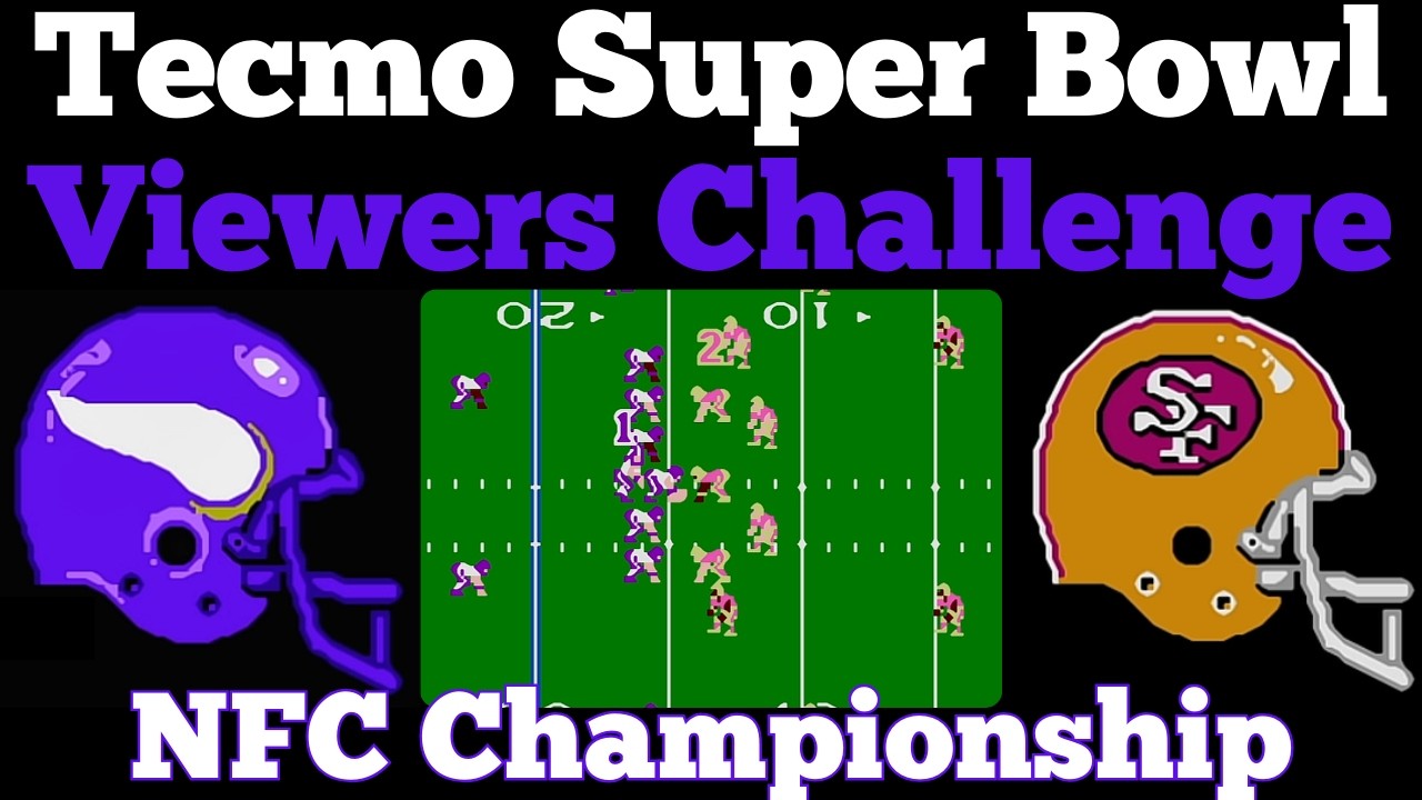 Playoffs NFC Championship - Vikings vs 49ers - Tecmo Super Bowl - NES