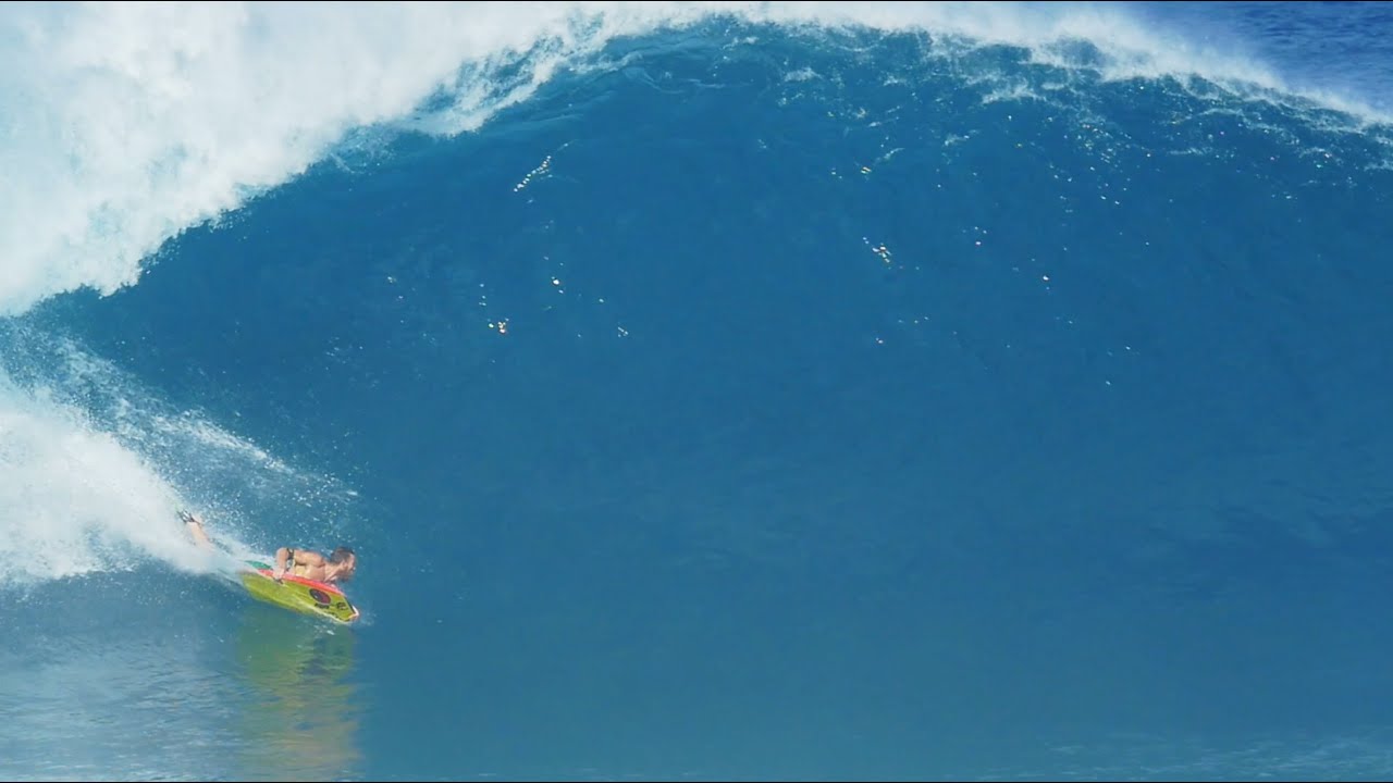 8 Bombs With Andre Botha // Charging BIG Pipeline & Backdoor // Bodyboarding Hawaii