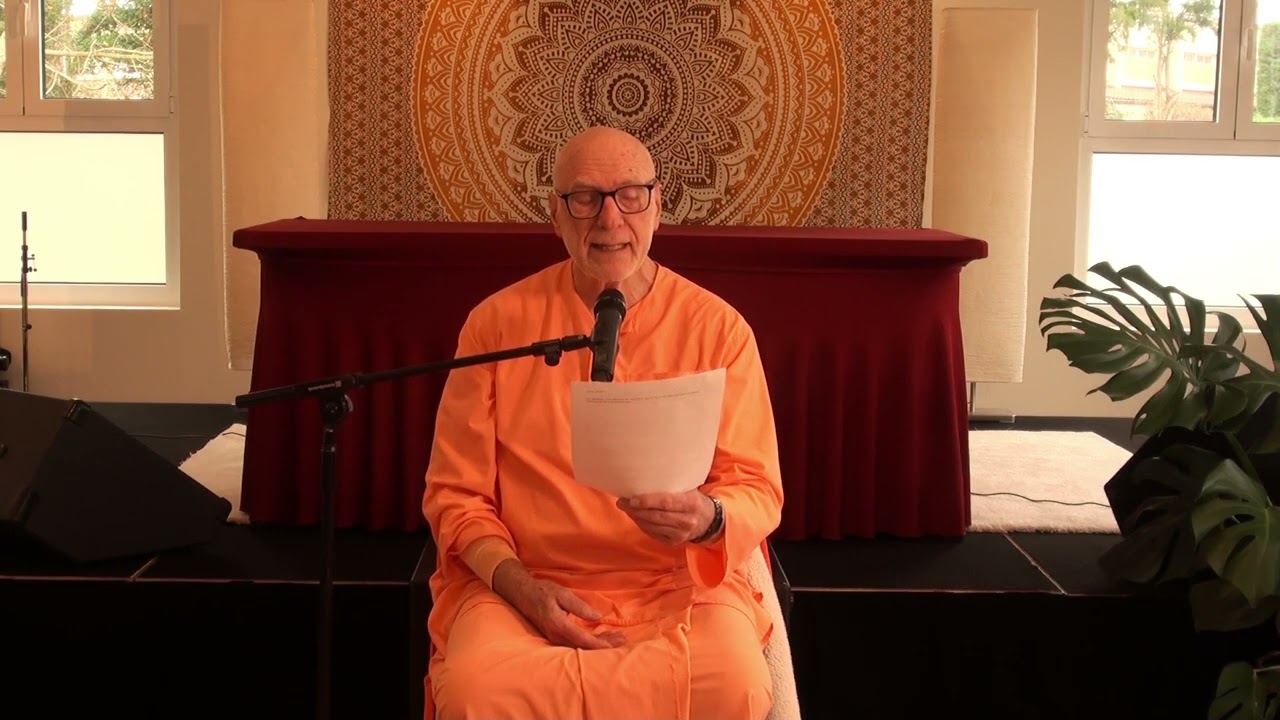 Méditation avec Swami Atmarupananda