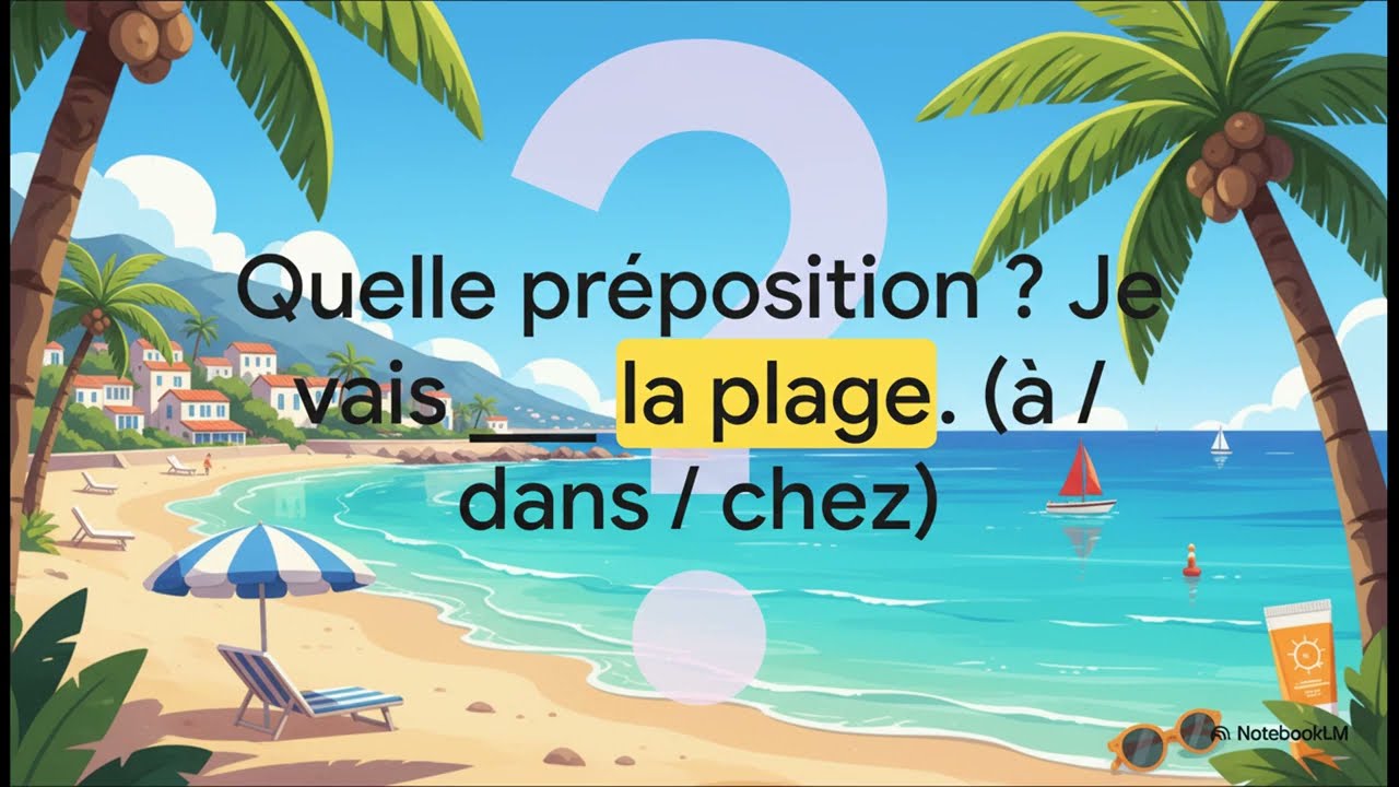 🇫🇷 Maîtriser les Prépositions Françaises : Quiz et Explications Essentielles