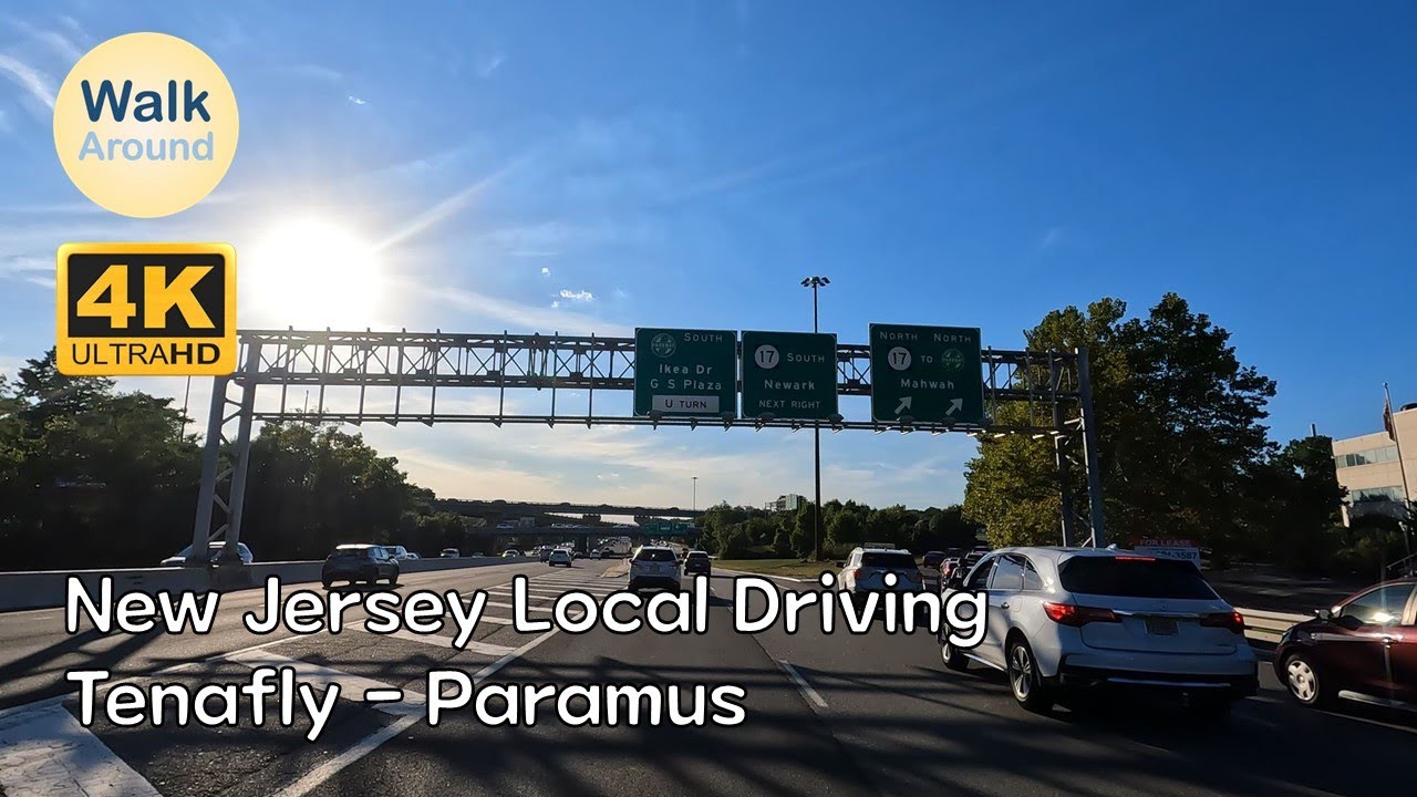 【4K60】 New Jersey Local Driving: Tenafly - Paramus (Garden State Plaza)
