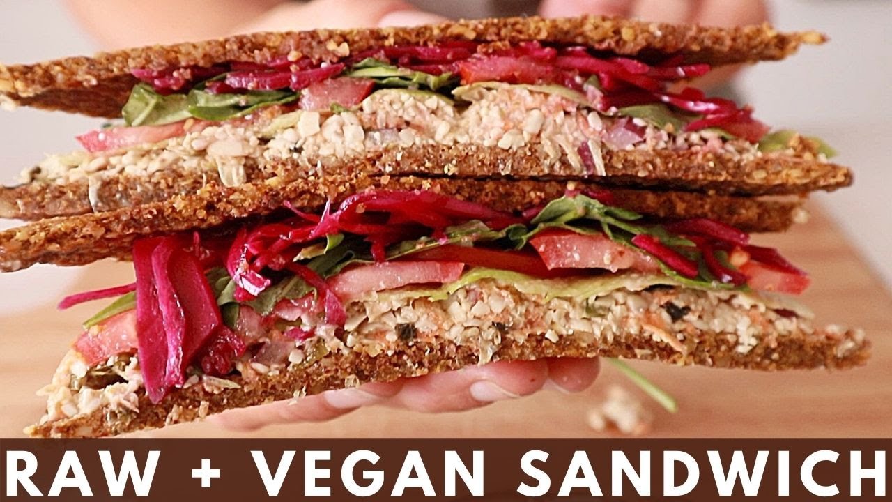 Raw Vegan 'TUNA' Sandwich + Bread Recipe