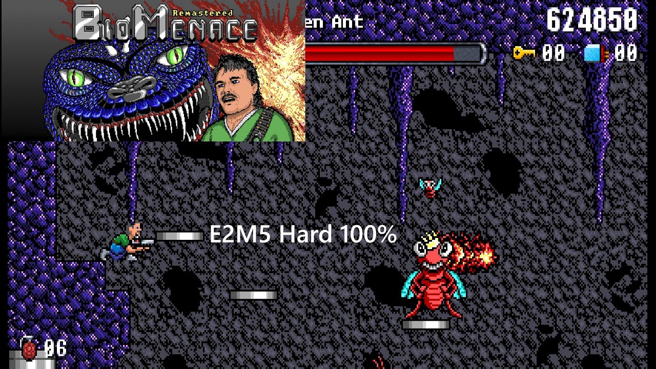 Bio Menace Remastered E2M5 Hard with commentary