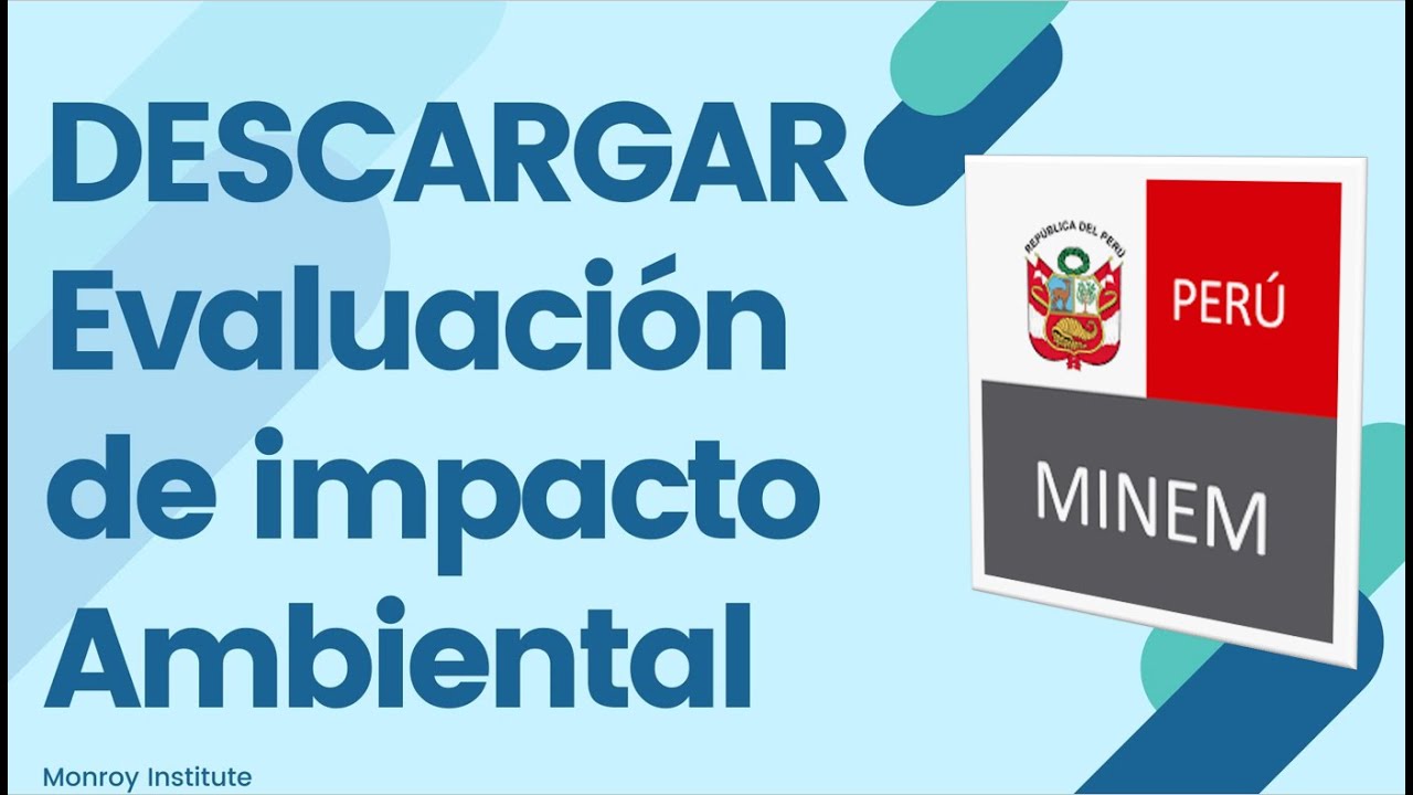Como DESCARGAR un Estudio de Impacto Ambiental EIA de un PROYECTO - Perú - 2020