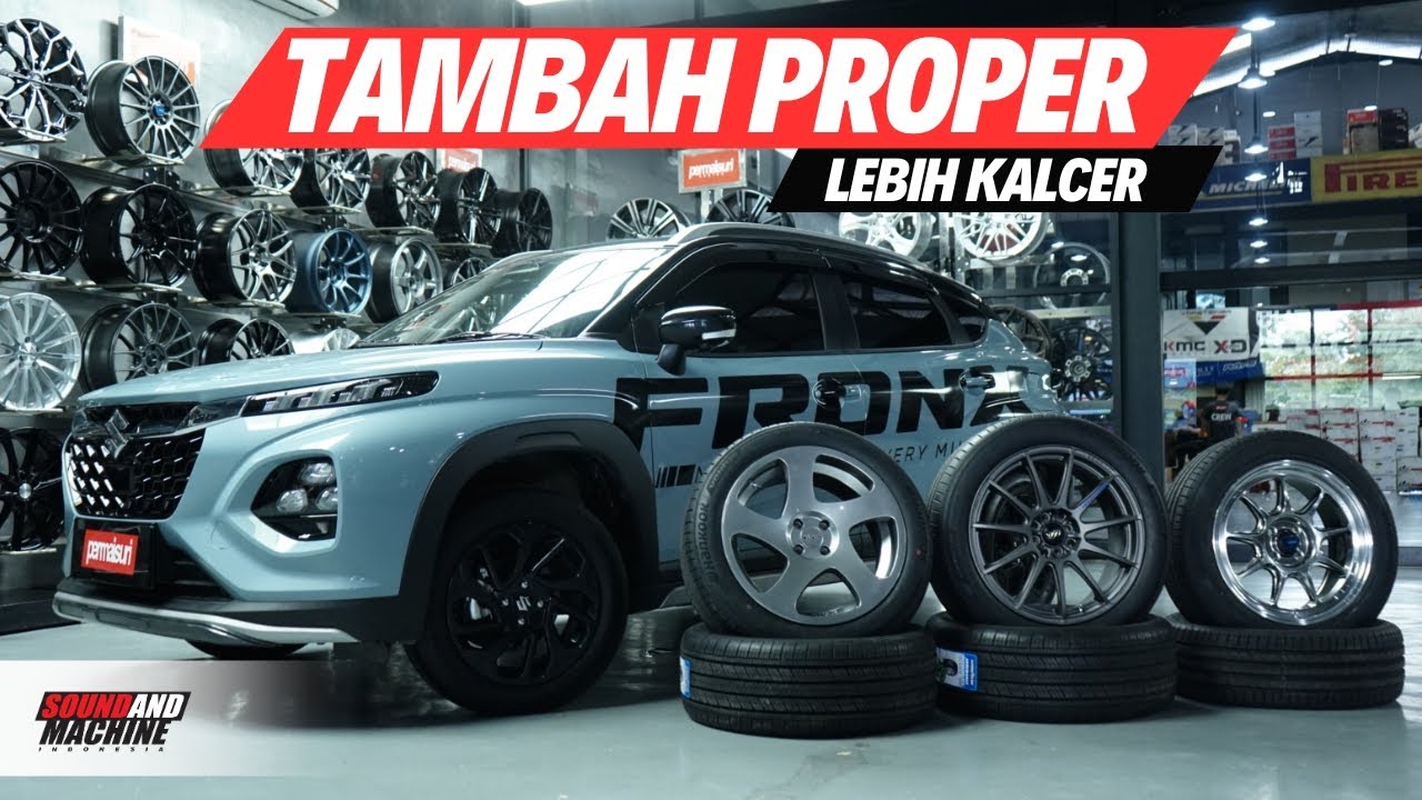 Pertama di Indonesia, Suzuki Fronx SGX Ganti Pelek di Permaisuri Ban Jakarta