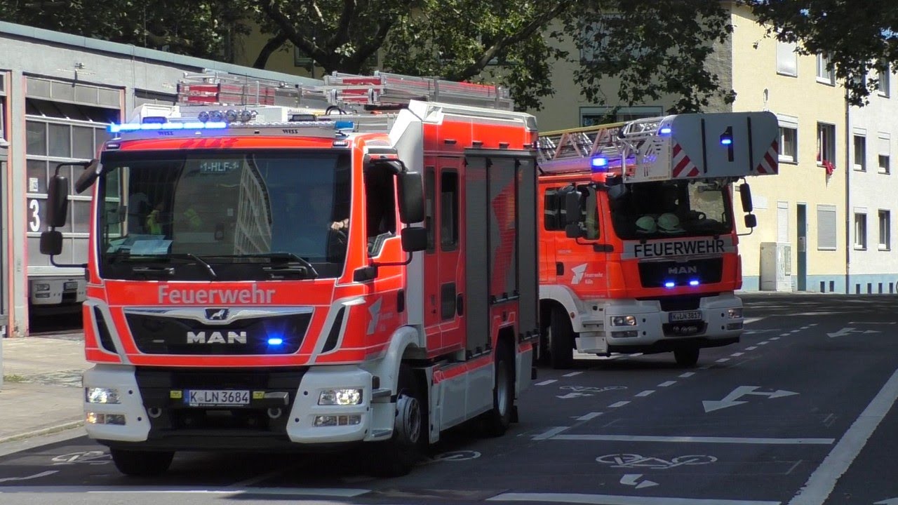 Feuerwehr, Polizei und Rettungswagen eilen zu mehreren Berichten nach Köln!