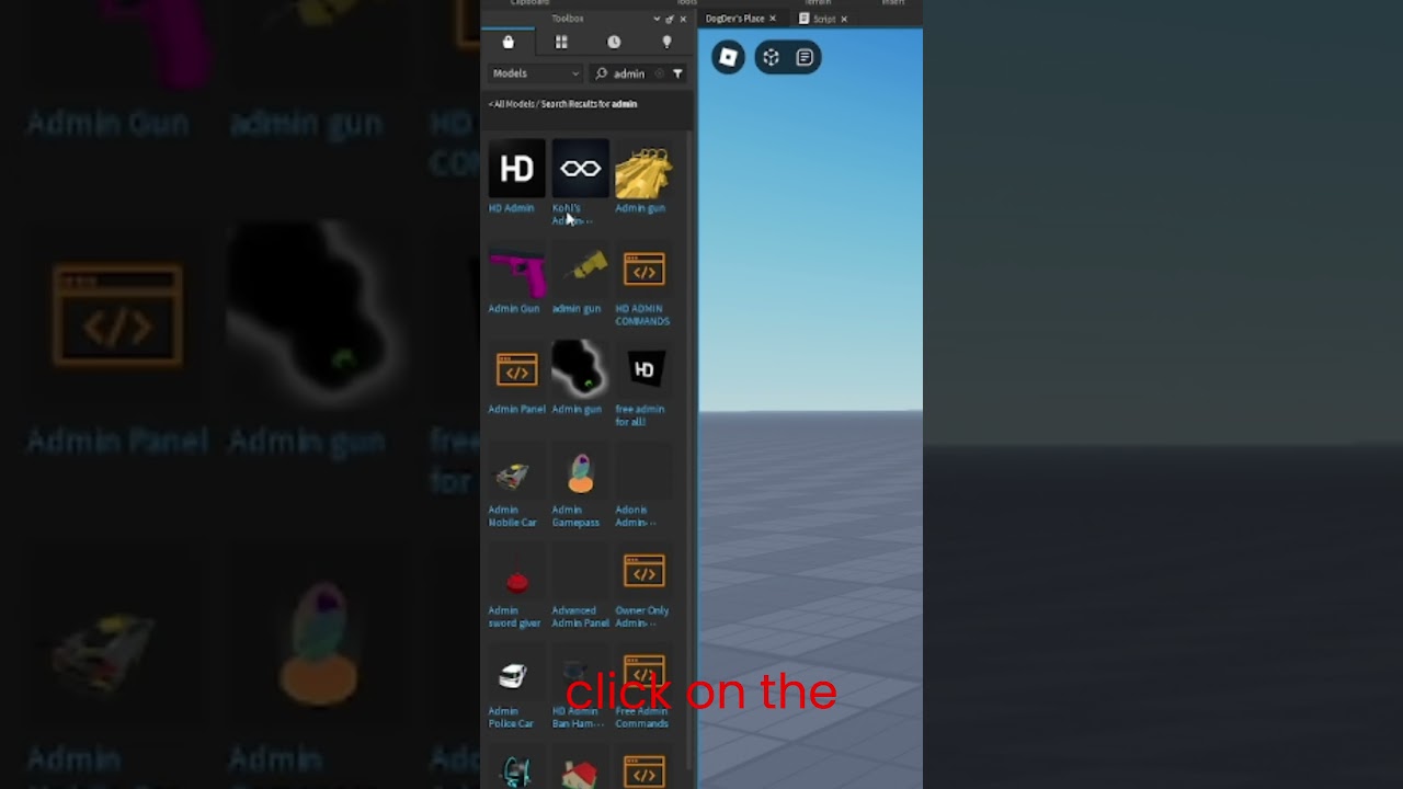 How to get admin in #roblox studio!