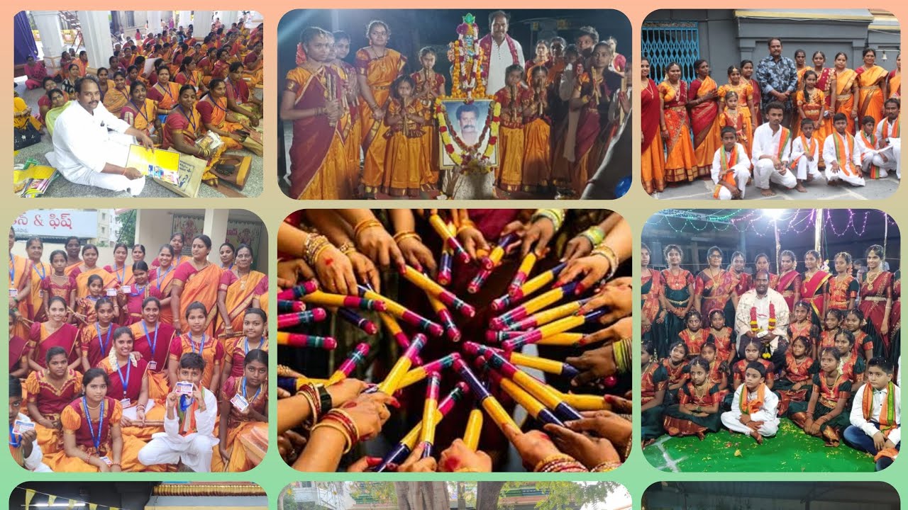 కంకిపాడు కోలాట బృందం శ్రీశైలం లో చేసిన కోలాటం ప్రోగ్రామ్ 