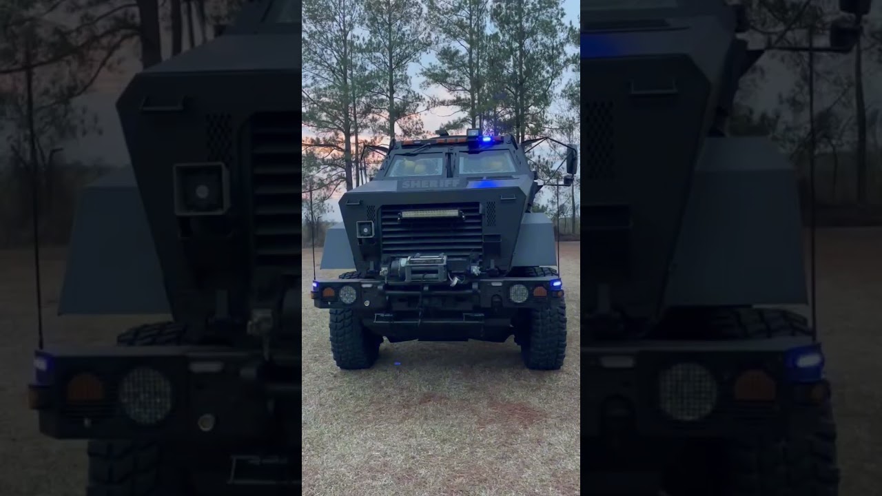 MRAP Police Vehicle beastly build from ultrabrightlightz.com ( customer video ) #ledlights #police