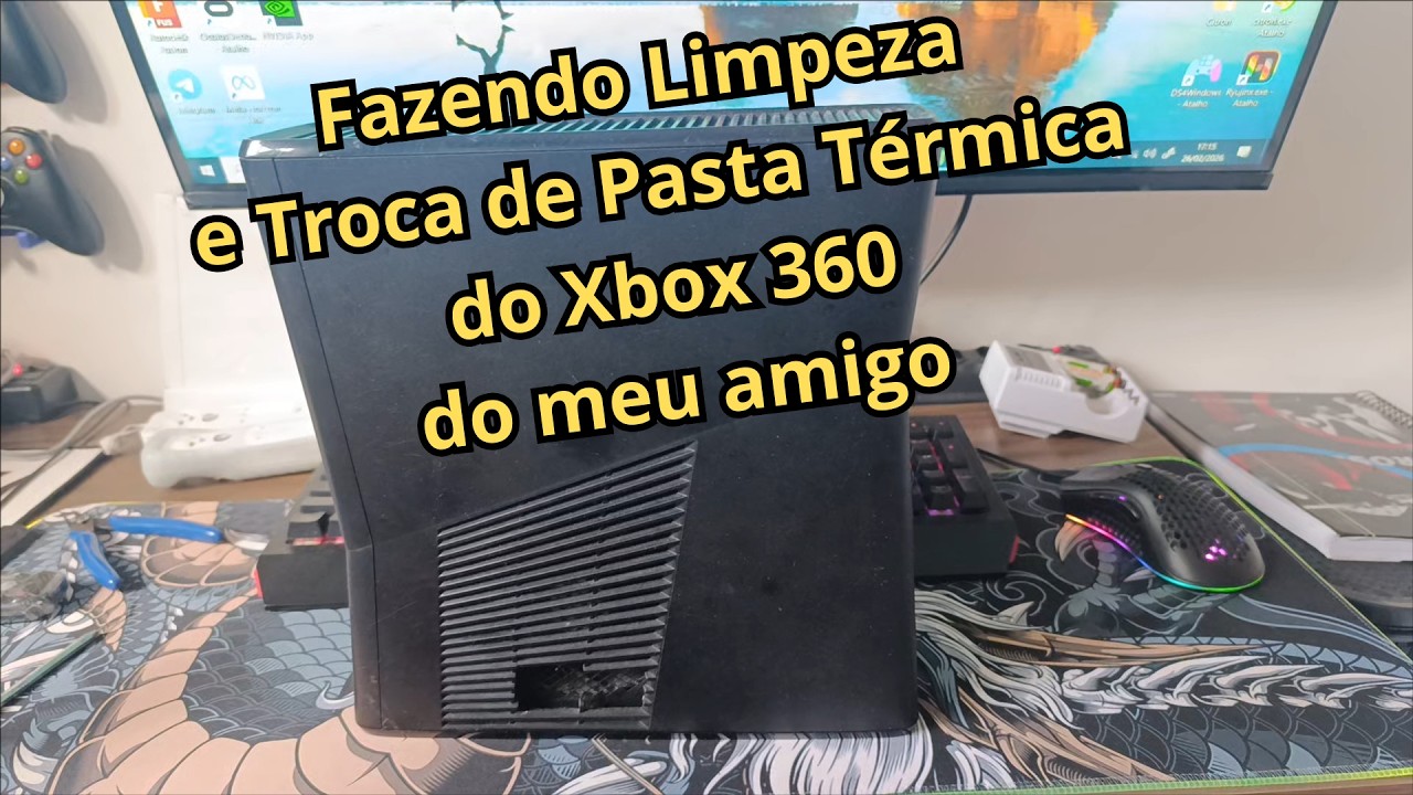 Fazendo Limpeza e Troca de pasta Térmica do Xbox 360 do meu Amigo @ninjaobscuroproducoes