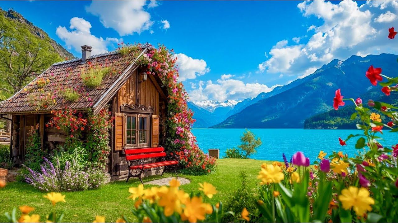 Switzerland&rsquo;s Quiet Lake Village Brienz In Spring Season🌸 Beautiful Swiss Valley🇨🇭