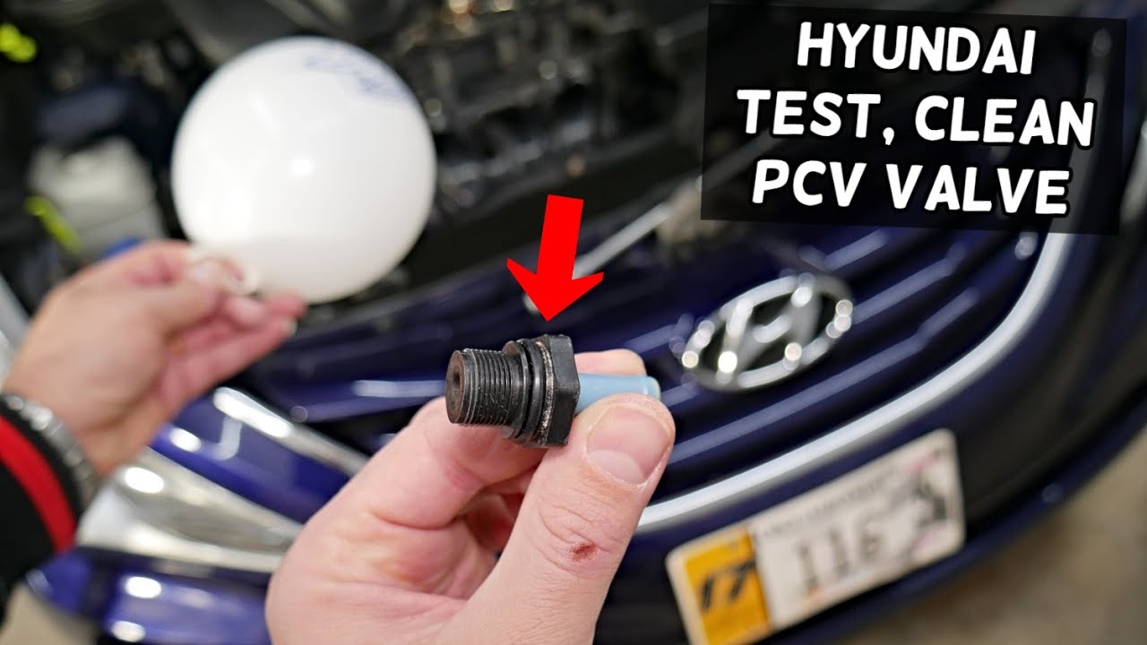 HOW TO CLEAN AND TEST PCV VALVE ON HYUNDAI ELANTRA SONATA SANTA FE ACCENT VELOSTER TUCSON