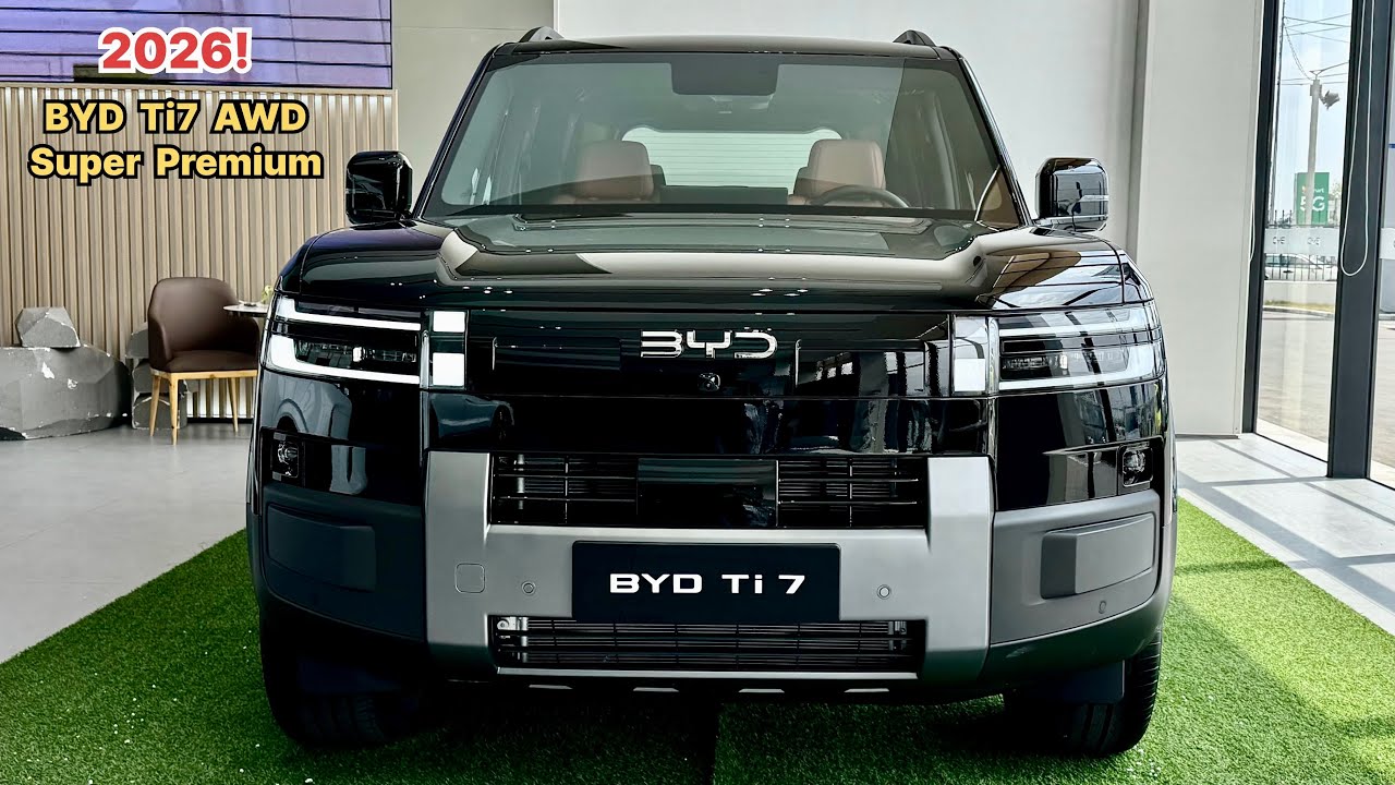 Новинка! BYD Ti7 AWD Super Premium 2026 года: новые внедорожные характеристики, комфортный салон ...