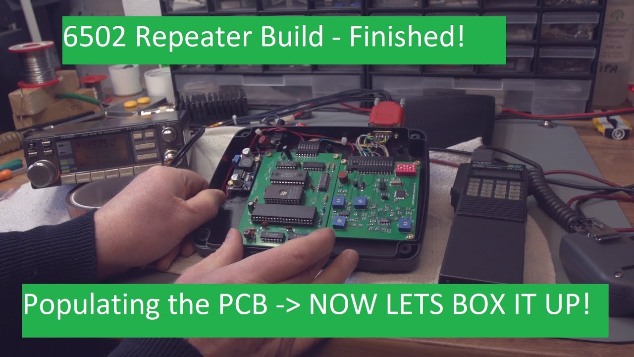 6502 Repeater - Finished!. SMD soldering, PCB population, Testing Sections and Final Boxing.