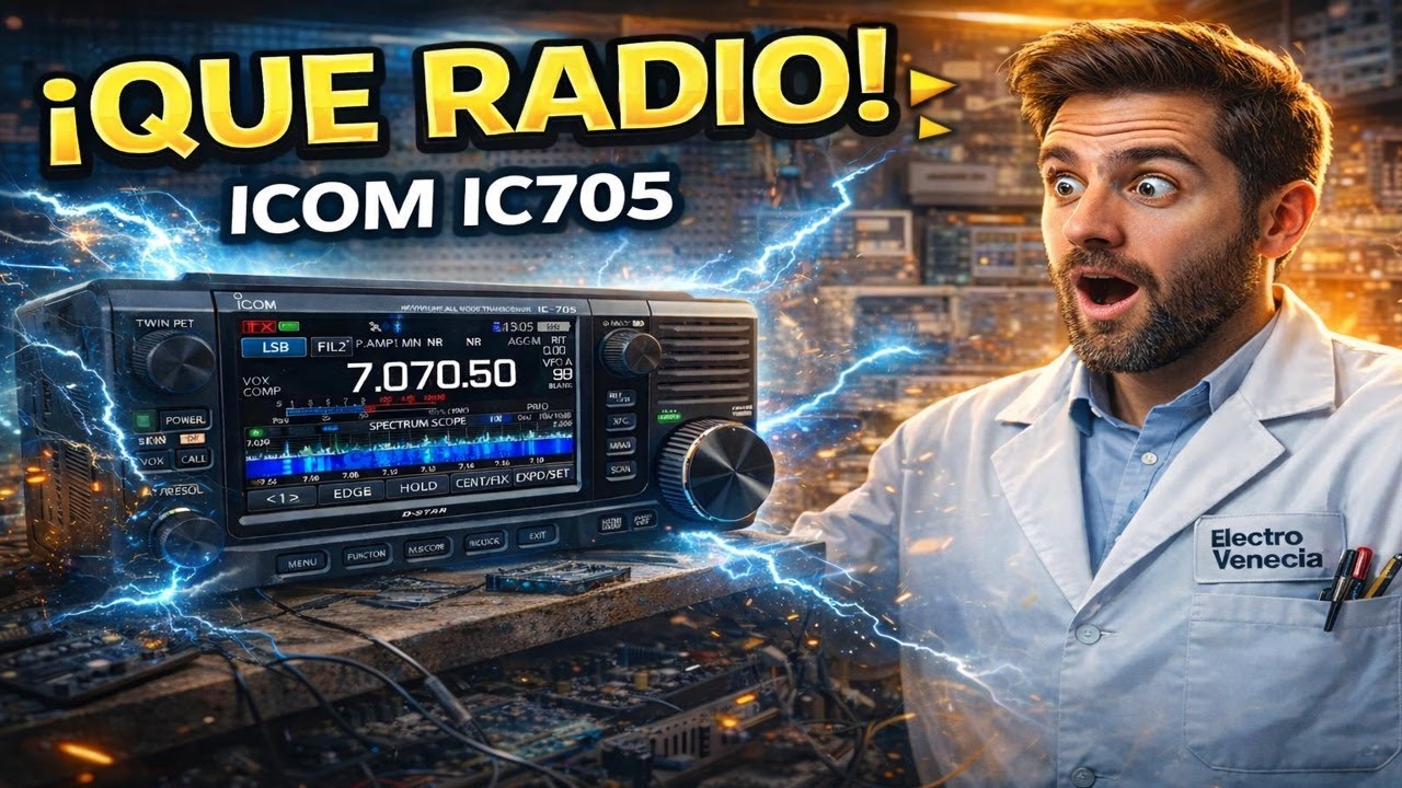 ¡Probamos el Icom IC-705! Abriendo Bandas y Explorando Todo su Potencial 🔧📡