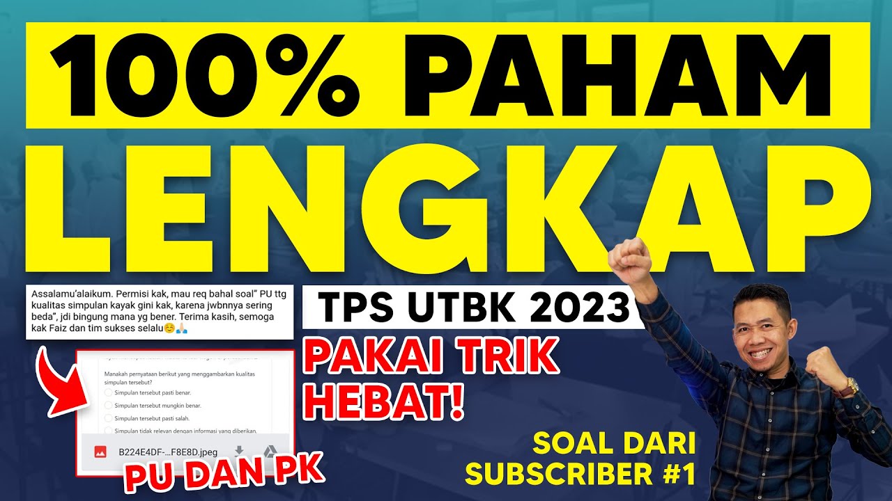 SOAL TPS UTBK SNBT 2023 PK DAN PU