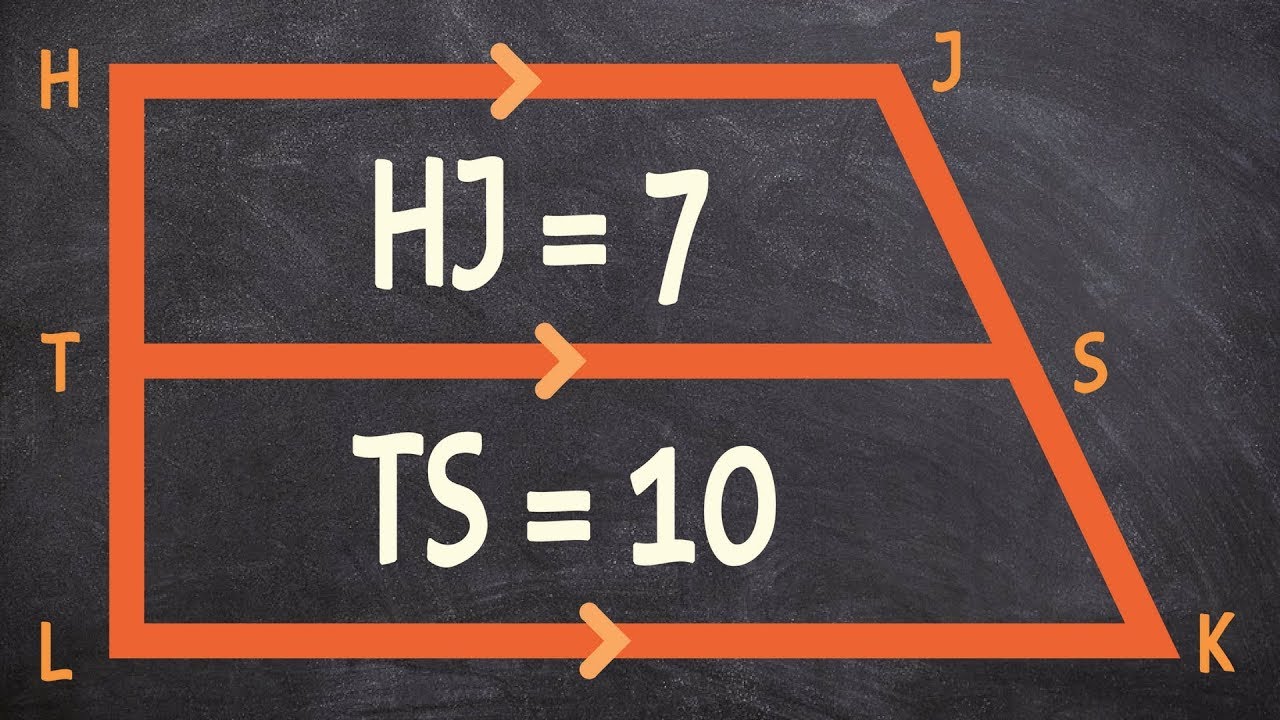 Applying the midsegment theorem to find the base of a trapezoid
