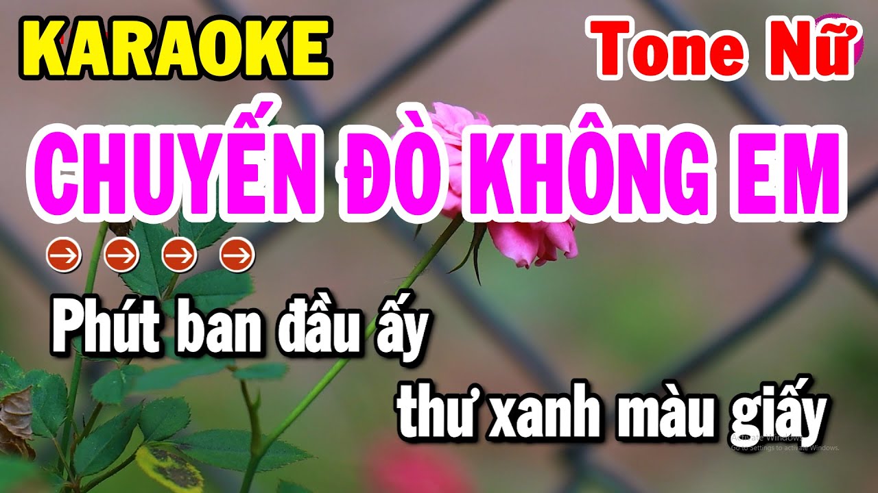 Chuyến Đò Không Em Karaoke Tone Nữ Nhạc Sống Chuẩn Chất Lượng Cao | Tiên Organ