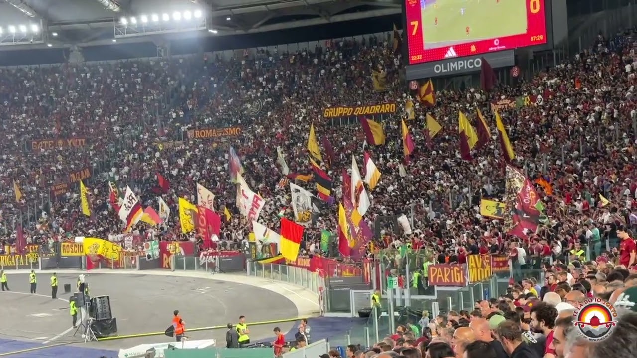 Roma - Empoli 7-0 Giallorossa è unica questa maglia è magica per me: coro della Curva Sud