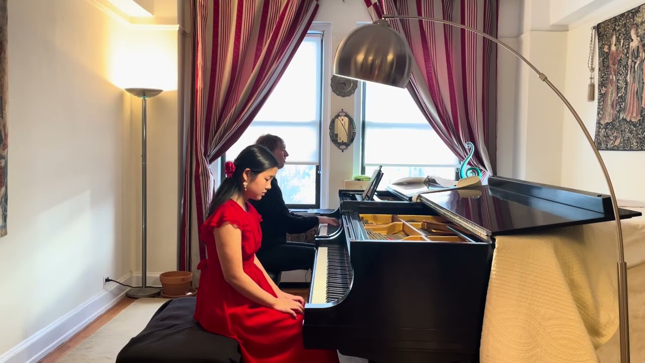 Adelaide Ang , Michael Davidman, Rachmaninoff piano concerto no2 first movement 