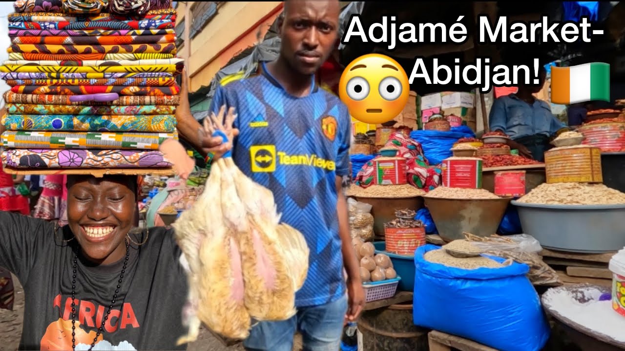 The Biggest and most Chaotic Market in West Africa||Adjame Market-Abidjan, Ivory Coast. 🇨🇮
