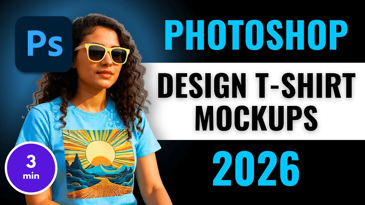 T-Shirt Mockups in Photoshop 2026 | Design in Minutes