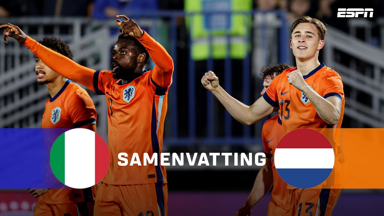 2️⃣ RODE KAARTEN 🟥 & BESLISSING VALT IN DE SLOTSECONDE! ⏱️🤯 | Samenvatting Jong Italië - Jong Oranje