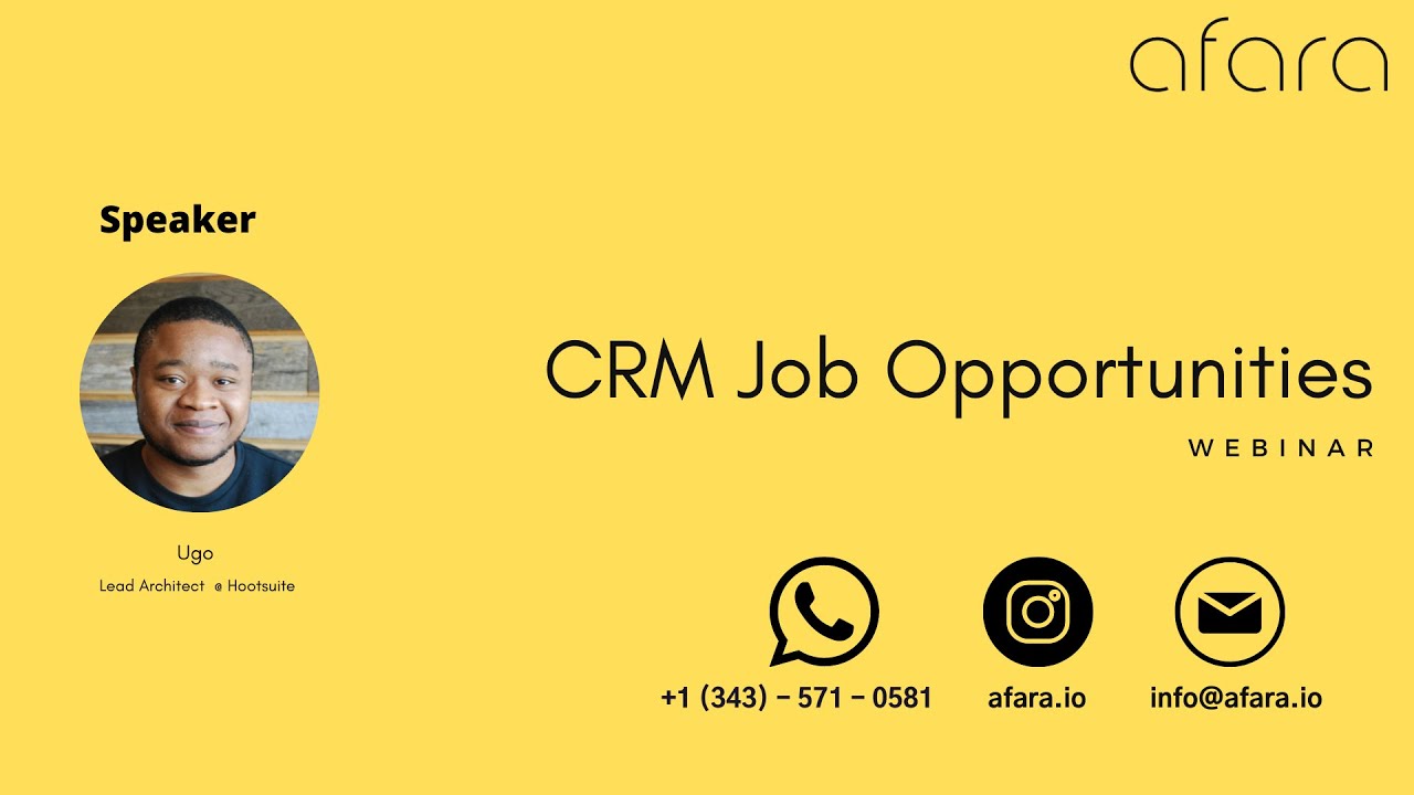 CRM Job Opportunities Webinar