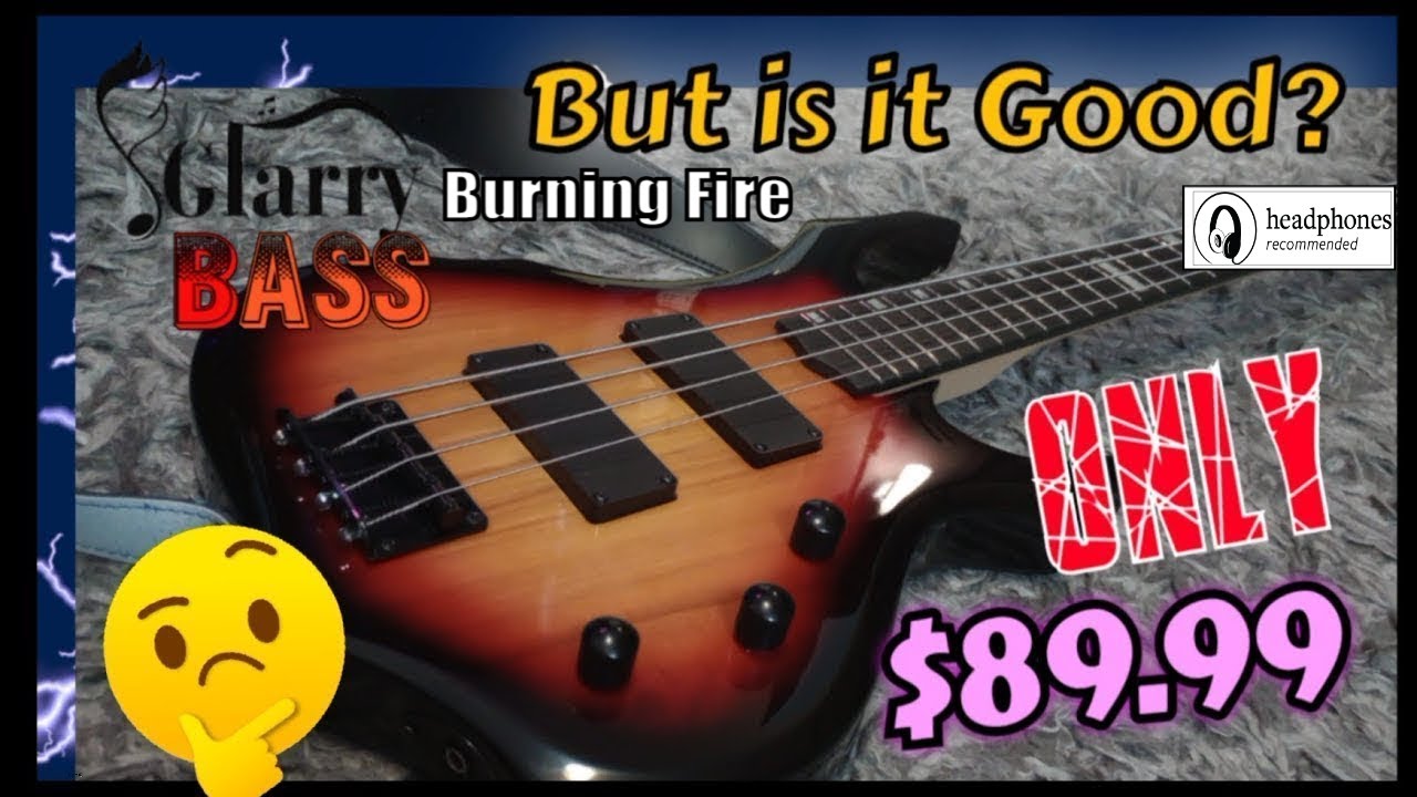 GLARRY BURNING FIRE BASS Guitar - Is It Worth Buying?