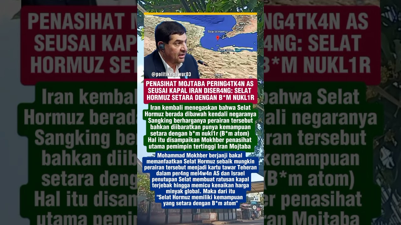 Penasihat Mojtaba Khamenei peringatkan AS #viralshort #iran #iranisraelwar #viral #politics