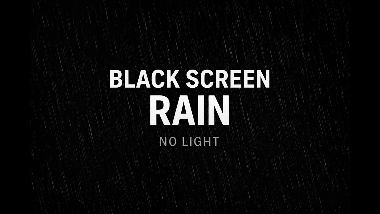 Black Screen Thunder Rain 🌩️ Fall Asleep Fast & Stay Asleep All Night | Deep Sleep Sounds