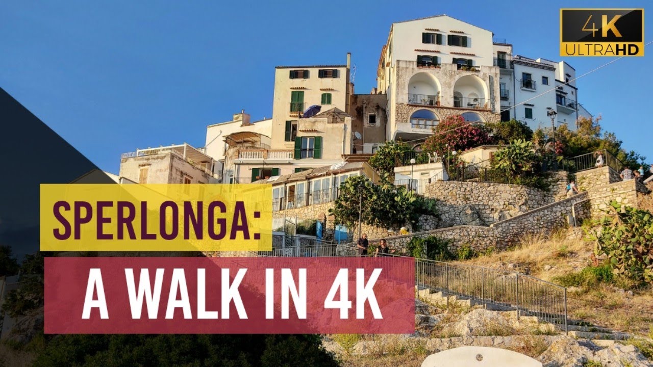 I BORGHI PIÙ BELLI D'ITALIA: Sperlonga, Italy - A walk in 4K - Fimi Palm