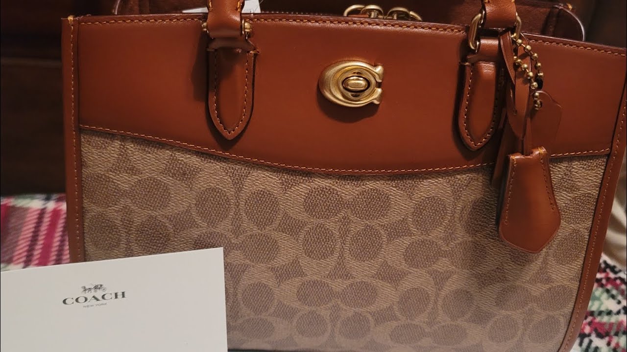 Wimb•Coach Brooke Carryall 28 in Signature Tan Rust ♥️ #coach #handbags #simplydee