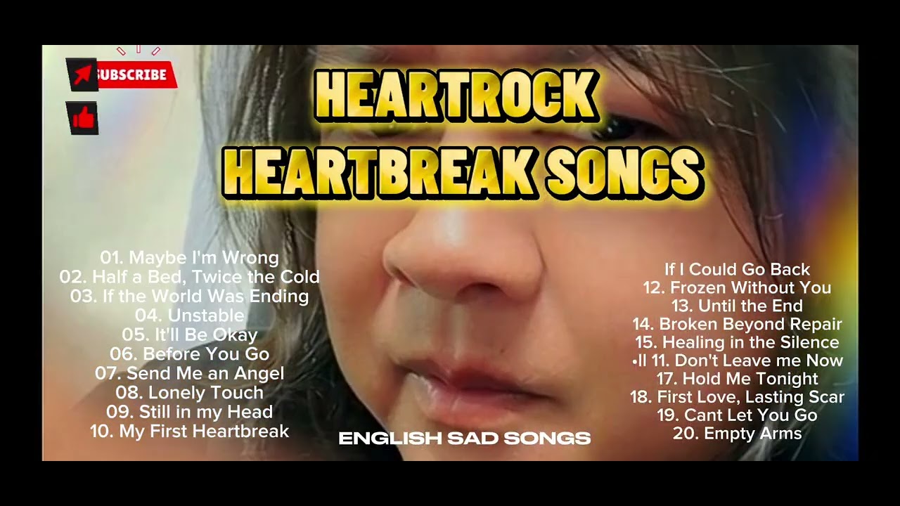 HEARTROCK 💔Heartbreak Sad Songs-Best Music Playlist|English Songs|Perfect For Crying alone at Night🌙
