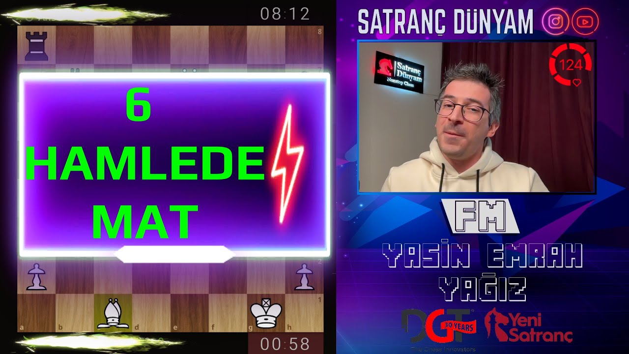 6 HAMLEDE MAT | ŞAKŞUKA TAKTİĞİNİ KULLANDI