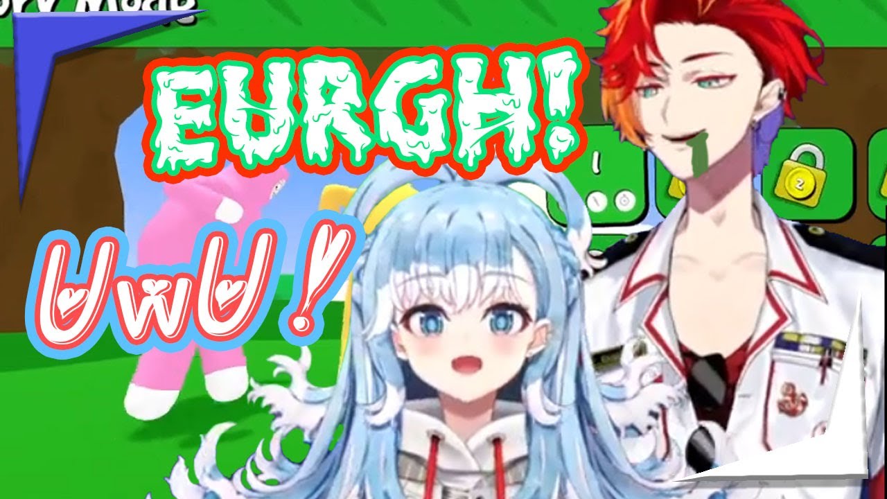 Gamma ojisan babysits Crybaby Kusogaki Kobo in Super Bunny Man 【Hololive + Holostars EngSub】