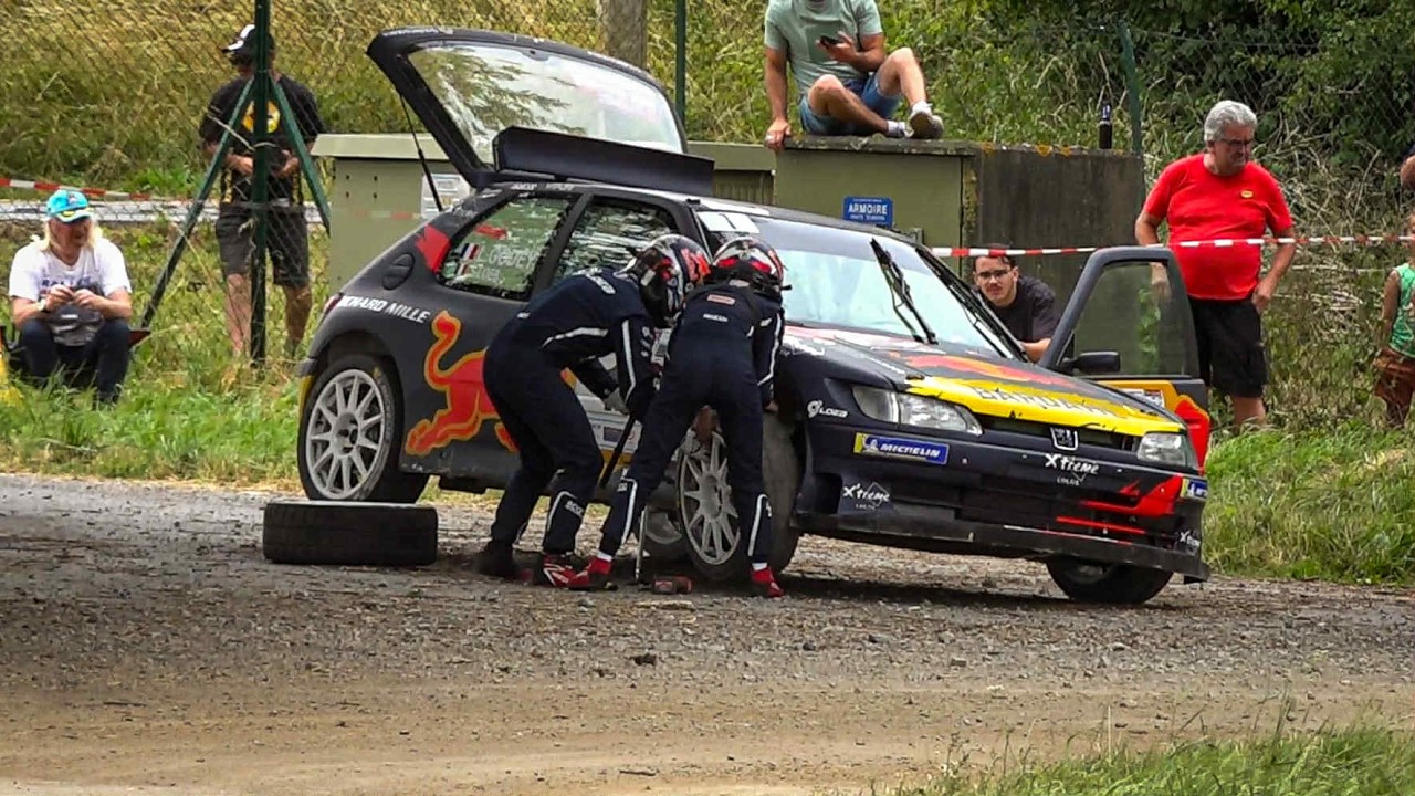 MANY MISTAKES Rallye Charlemagne 2025 🇫🇷 - PUNCTURE SEBASTIEN LOEB PEUGEOT 306 MAXI [HD]