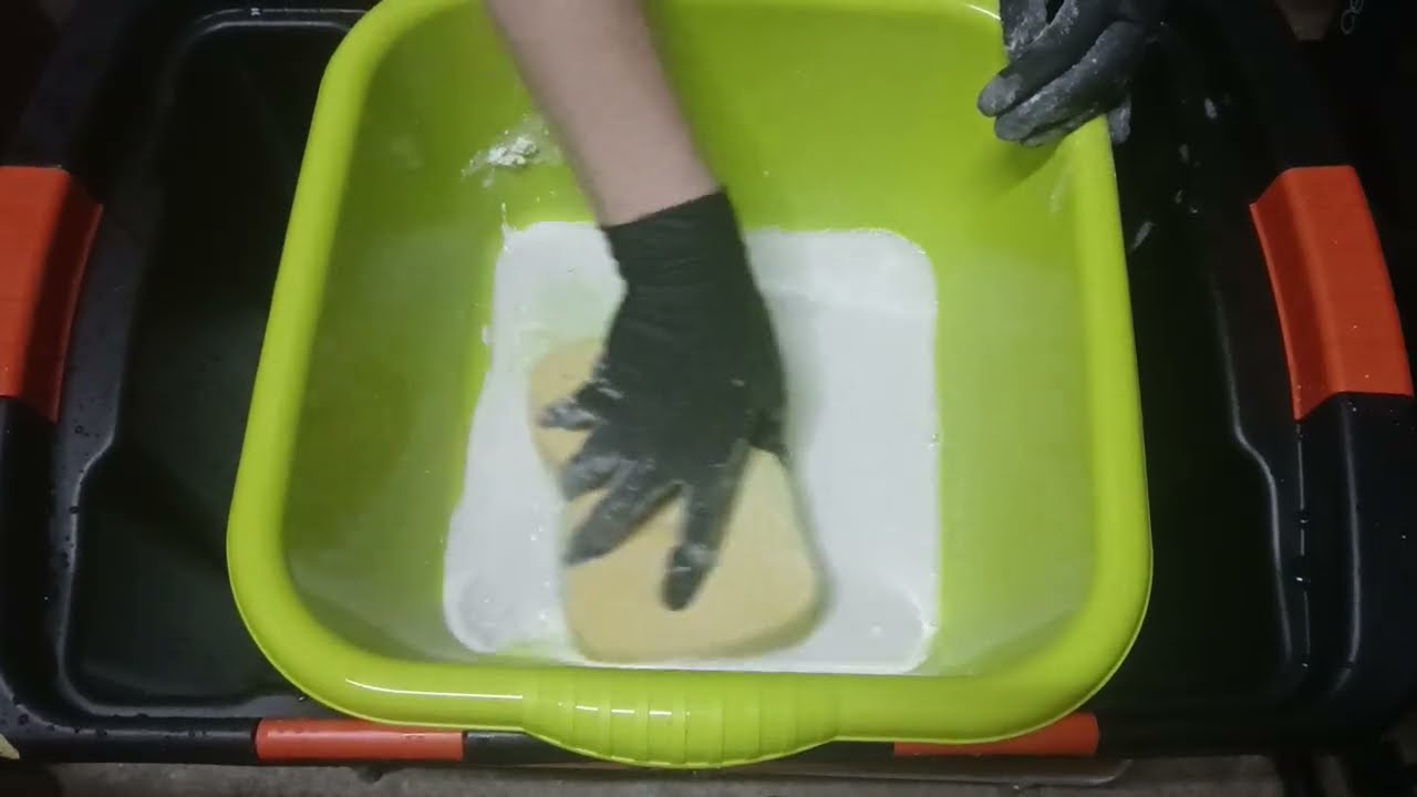 ASMR Sponge in Detergent 🧼✨ 24h Soak + Tons of Foam