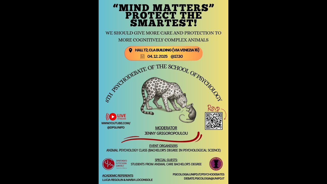 “MIND MATTERS” - PROTECT THE SMARTEST! - 8TH PSYCHODEBATE OF THE SCHOOL OF PSYCHOLOGY
